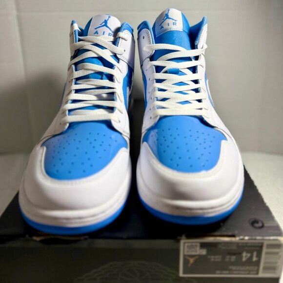 Nike Air Jordan 1 Mid SE White Legend Blue FZ2142-114 Men's Size 14 | NWB no lid - Picture 3 of 10